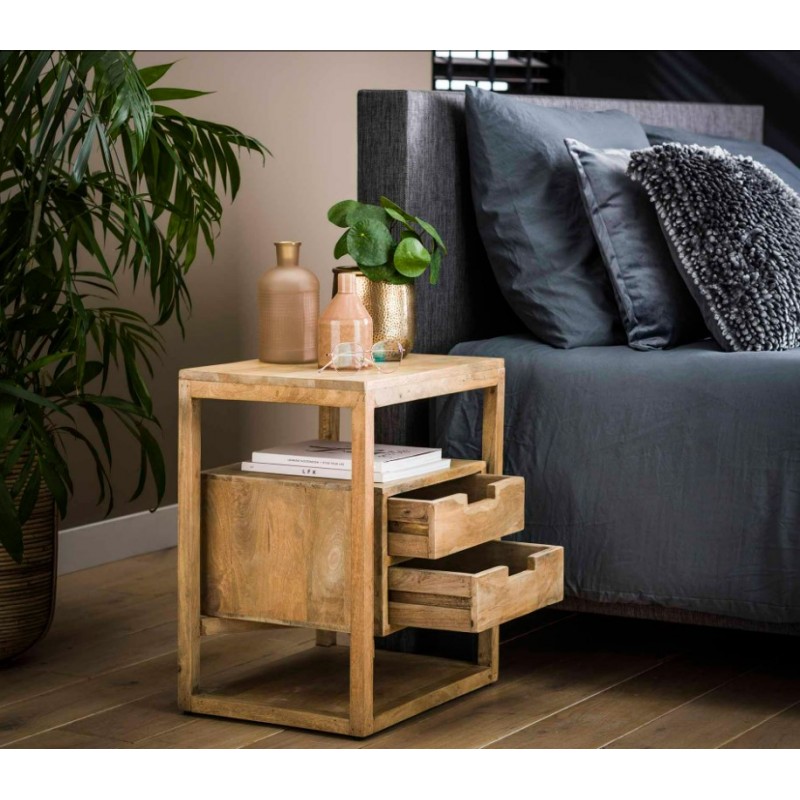 ZI Bedside table sahara 2 drawers